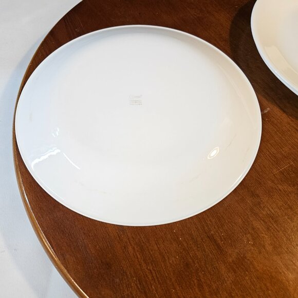 1970s Corelle Winter White Frost Dinner Plates 10" set of 3 - Picture 3 of 4